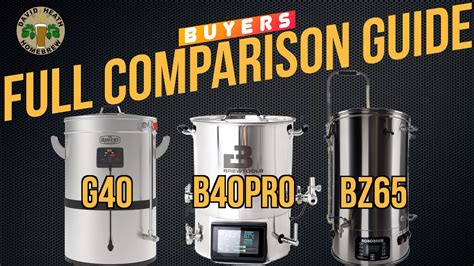 Grainfather G40 vs. Brewzilla Gen 4 